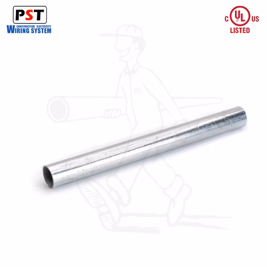 UL797 ANSI C80.3 EMT Galvanized Electrical Steel Pipe Conduit Metallic Tubing