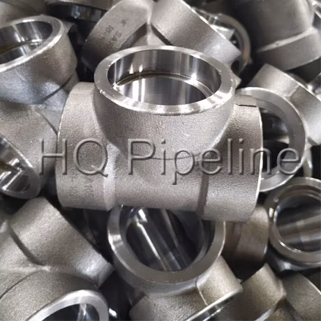 High Pressure Tees Stainless Steel Forged Fittings 3000lbs