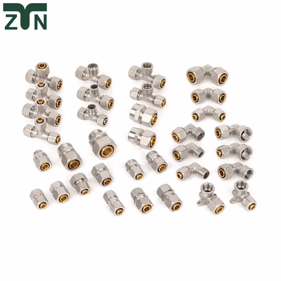 High Quality Brass Parts, Brass Machining Parts, Brass Machining Parts Metal Tee Fitting Sanitary Fittings Elbow Union Reducer Fitting Bathroom Pipe Fitting