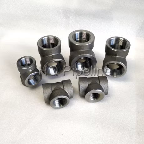 High Pressure Tees Stainless Steel Forged Fittings 3000lbs
