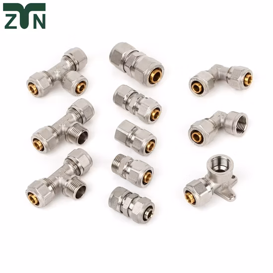 High Quality Brass Parts, Brass Machining Parts, Brass Machining Parts Metal Tee Fitting Sanitary Fittings Elbow Union Reducer Fitting Bathroom Pipe Fitting