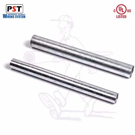 UL797 ANSI C80.3 EMT Galvanized Electrical Steel Pipe Conduit Metallic Tubing
