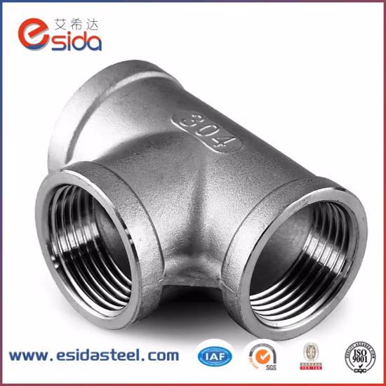 Encaixe de tubulação excêntrico do T do cotovelo dos encaixes sanitários de aço inoxidável da solda de extremidade