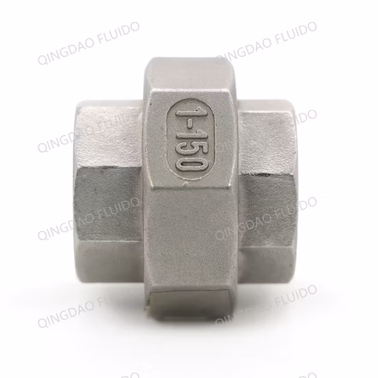 Vendas quentes do fabricante 150lbs rosca de aço inoxidável SS304/316 NPT/Bsp União de acessórios para tubos de fundição fêmea macho