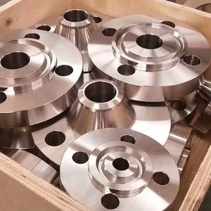 Aço carbono personalizado A105/Rst37.2/C22.8/Q235 Flanges de aço inoxidável Flange de pescoço soldado de aço inoxidável