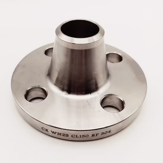 JIS ASME En1092 DIN GOST BS B16.5 ANSI Uni SABS SS304 316L de aço inoxidável com pescoço de solda